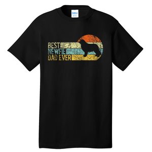 Best Newfie Dad Ever Newfoundland Dog Newfie Owner Retro Tall T-Shirt