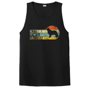 Best Newfie Dad Ever Newfoundland Dog Newfie Owner Retro PosiCharge Competitor Tank