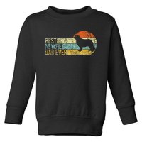 Best Newfie Dad Ever Newfoundland Dog Newfie Owner Retro Toddler Sweatshirt