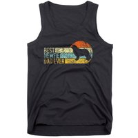 Best Newfie Dad Ever Newfoundland Dog Newfie Owner Retro Tank Top