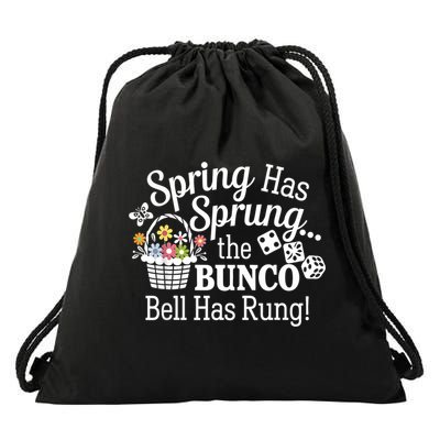 Bunco Night Dice Game Spring Has Sprung Drawstring Bag