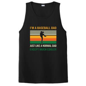 Baseball Normal Dad Except Much Cooler Gift For Baseball Player Sport Team PosiCharge Competitor Tank