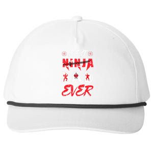 Best Ninja Dad Ever Funny Dad T Snapback Five-Panel Rope Hat