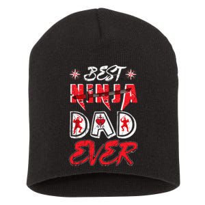 Best Ninja Dad Ever Funny Dad T Short Acrylic Beanie