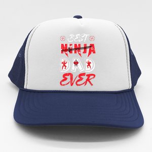 Best Ninja Dad Ever Funny Dad T Trucker Hat