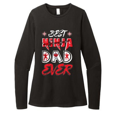 Best Ninja Dad Ever Funny Dad T Womens CVC Long Sleeve Shirt