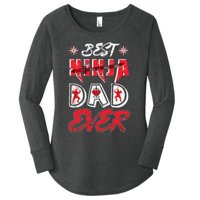 Best Ninja Dad Ever Funny Dad T Women's Perfect Tri Tunic Long Sleeve Shirt