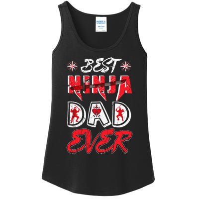 Best Ninja Dad Ever Funny Dad T Ladies Essential Tank