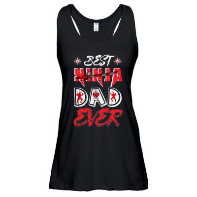 Best Ninja Dad Ever Funny Dad T Ladies Essential Flowy Tank