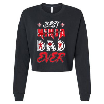 Best Ninja Dad Ever Funny Dad T Cropped Pullover Crew