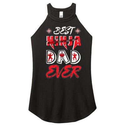 Best Ninja Dad Ever Funny Dad T Women's Perfect Tri Rocker Tank