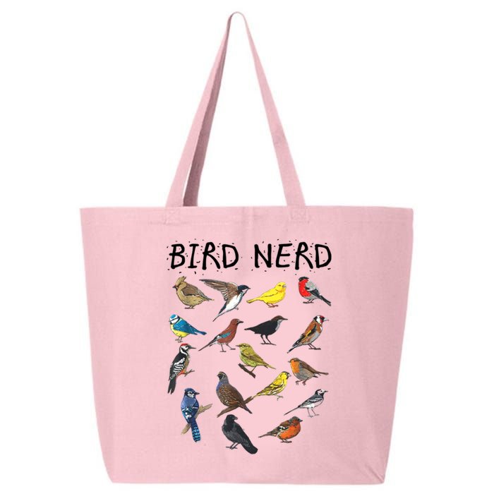 Bird Nerd Different Kinds Of Bird Gift Cute Bird Gift 25L Jumbo Tote