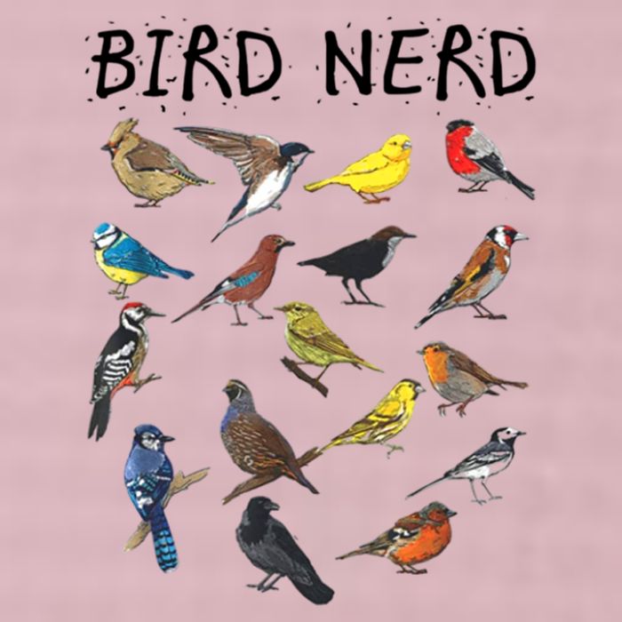 Bird Nerd Different Kinds Of Bird Gift Cute Bird Gift 25L Jumbo Tote