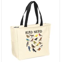 Bird Nerd Different Kinds Of Bird Gift Cute Bird Gift Zip Tote Bag