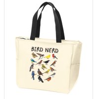 Bird Nerd Different Kinds Of Bird Gift Cute Bird Gift Zip Tote Bag