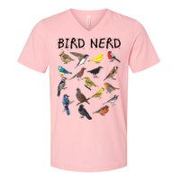 Bird Nerd Different Kinds Of Bird Gift Cute Bird Gift V-Neck T-Shirt