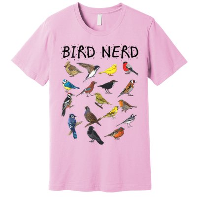 Bird Nerd Different Kinds Of Bird Gift Cute Bird Gift Premium T-Shirt