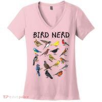 Bird Nerd Different Kinds Of Bird Gift Cute Bird Gift Women's V-Neck T-Shirt