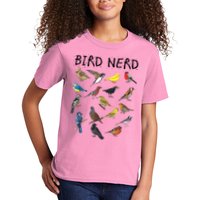 Bird Nerd Different Kinds Of Bird Gift Cute Bird Gift Kids T-Shirt