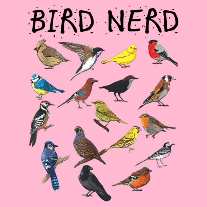 Bird Nerd Different Kinds Of Bird Gift Cute Bird Gift Kids T-Shirt