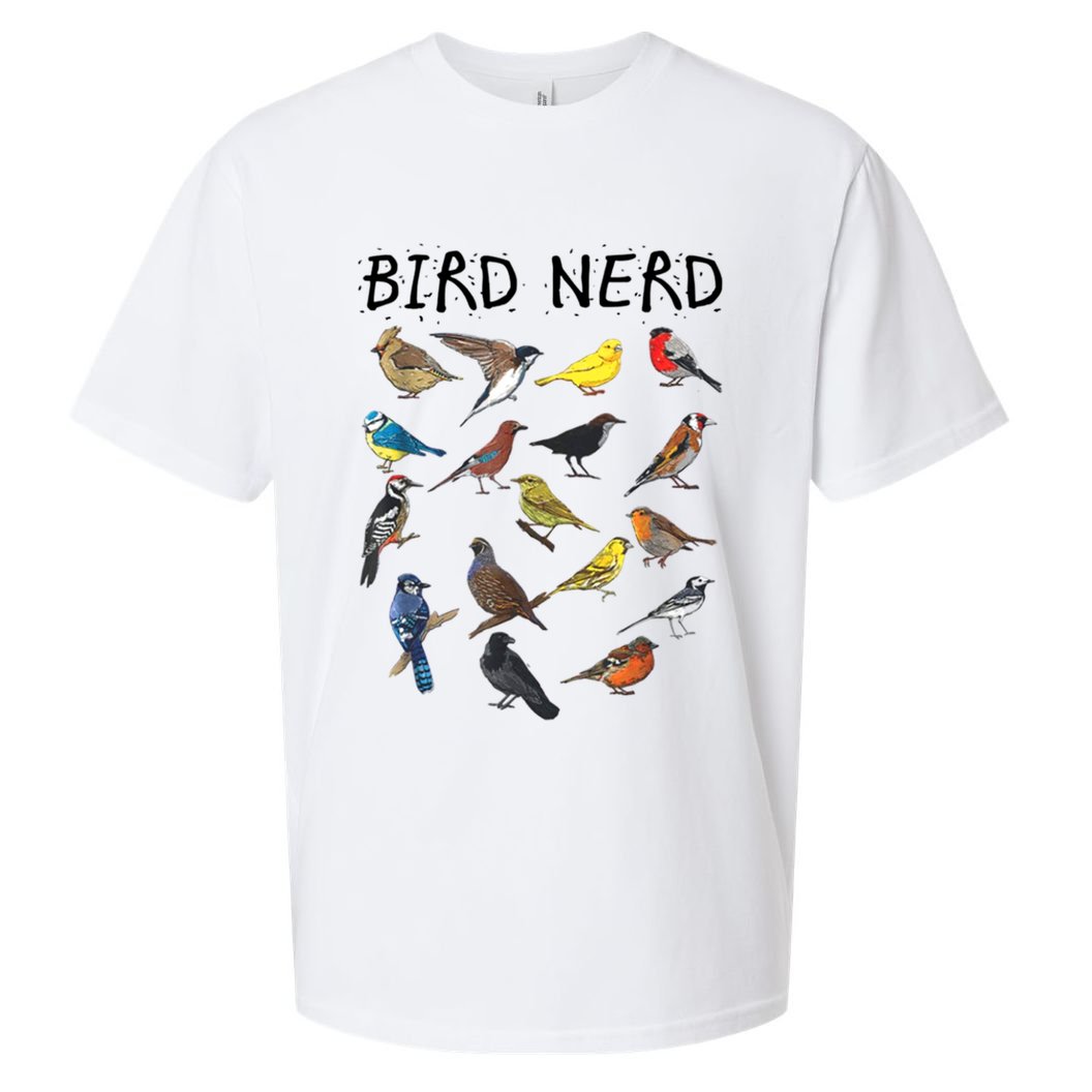 Bird Nerd Different Kinds Of Bird Gift Cute Bird Gift Sueded Cloud Jersey T-Shirt
