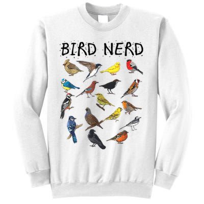 Bird Nerd Different Kinds Of Bird Gift Cute Bird Gift Sweatshirt
