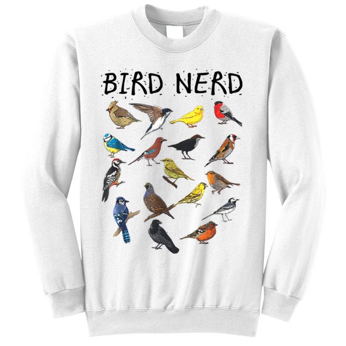 Bird Nerd Different Kinds Of Bird Gift Cute Bird Gift Sweatshirt