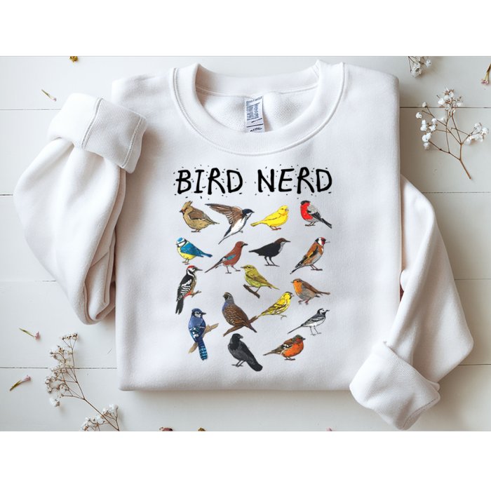 Bird Nerd Different Kinds Of Bird Gift Cute Bird Gift Sweatshirt