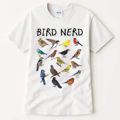 Bird Nerd Different Kinds Of Bird Gift Cute Bird Gift Tall T-Shirt