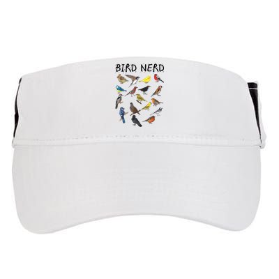 Bird Nerd Different Kinds Of Bird Gift Cute Bird Gift Adult Drive Performance Visor