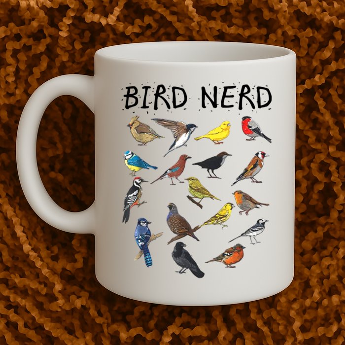 Bird Nerd Different Kinds Of Bird Gift Cute Bird Gift Mug