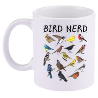 Bird Nerd Different Kinds Of Bird Gift Cute Bird Gift 11oz C Handle Ceramic Mug