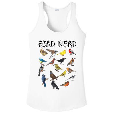 Bird Nerd Different Kinds Of Bird Gift Cute Bird Gift Ladies PosiCharge Competitor Racerback Tank