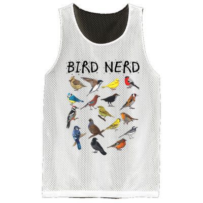 Bird Nerd Different Kinds Of Bird Gift Cute Bird Gift Mesh Reversible Basketball Jersey Tank