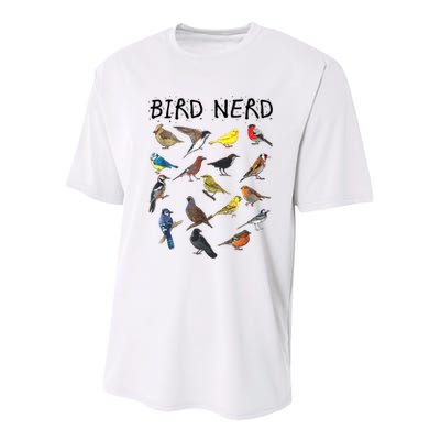 Bird Nerd Different Kinds Of Bird Gift Cute Bird Gift Youth Performance Sprint T-Shirt