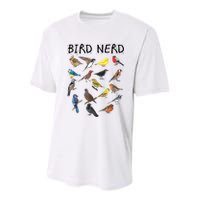 Bird Nerd Different Kinds Of Bird Gift Cute Bird Gift Youth Performance Sprint T-Shirt