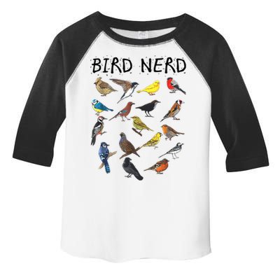 Bird Nerd Different Kinds Of Bird Gift Cute Bird Gift Toddler Fine Jersey T-Shirt