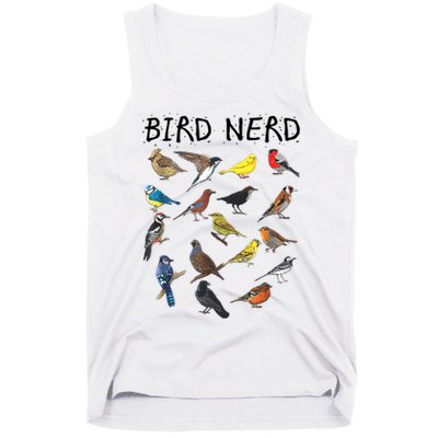 Bird Nerd Different Kinds Of Bird Gift Cute Bird Gift Tank Top