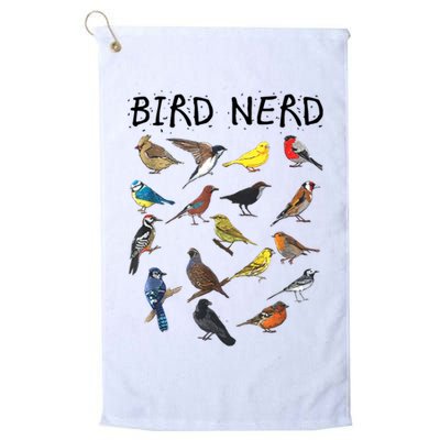 Bird Nerd Different Kinds Of Bird Gift Cute Bird Gift Golf Towel