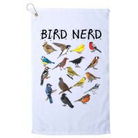 Bird Nerd Different Kinds Of Bird Gift Cute Bird Gift Golf Towel