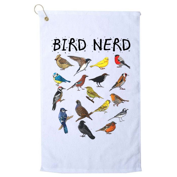 Bird Nerd Different Kinds Of Bird Gift Cute Bird Gift Golf Towel