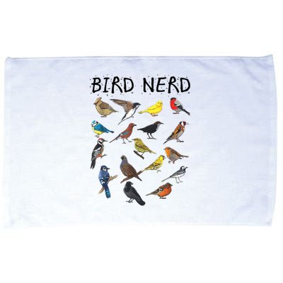 Bird Nerd Different Kinds Of Bird Gift Cute Bird Gift Microfiber Hand Towel