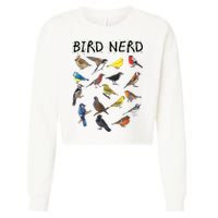 Bird Nerd Different Kinds Of Bird Gift Cute Bird Gift Cropped Pullover Crew