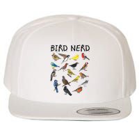 Bird Nerd Different Kinds Of Bird Gift Cute Bird Gift Wool Snapback Cap