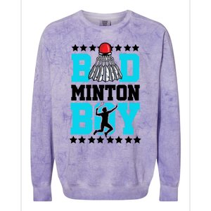 Badminton Noun Definition Shuttlecock Badminton Player Gift Colorblast Crewneck Sweatshirt