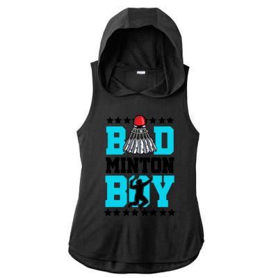 Badminton Noun Definition Shuttlecock Badminton Player Gift Ladies PosiCharge Tri-Blend Wicking Draft Hoodie Tank