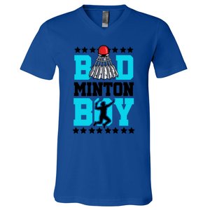 Badminton Noun Definition Shuttlecock Badminton Player Gift V-Neck T-Shirt