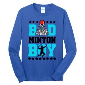 Badminton Noun Definition Shuttlecock Badminton Player Gift Tall Long Sleeve T-Shirt