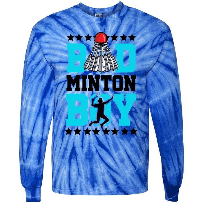 Badminton Noun Definition Shuttlecock Badminton Player Gift Tie-Dye Long Sleeve Shirt