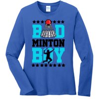 Badminton Noun Definition Shuttlecock Badminton Player Gift Ladies Long Sleeve Shirt